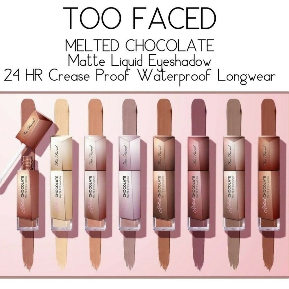 TOO FACED Chocolate Wine eye shadow NIB Melted Chocolate Matte - Picture 6 of 10